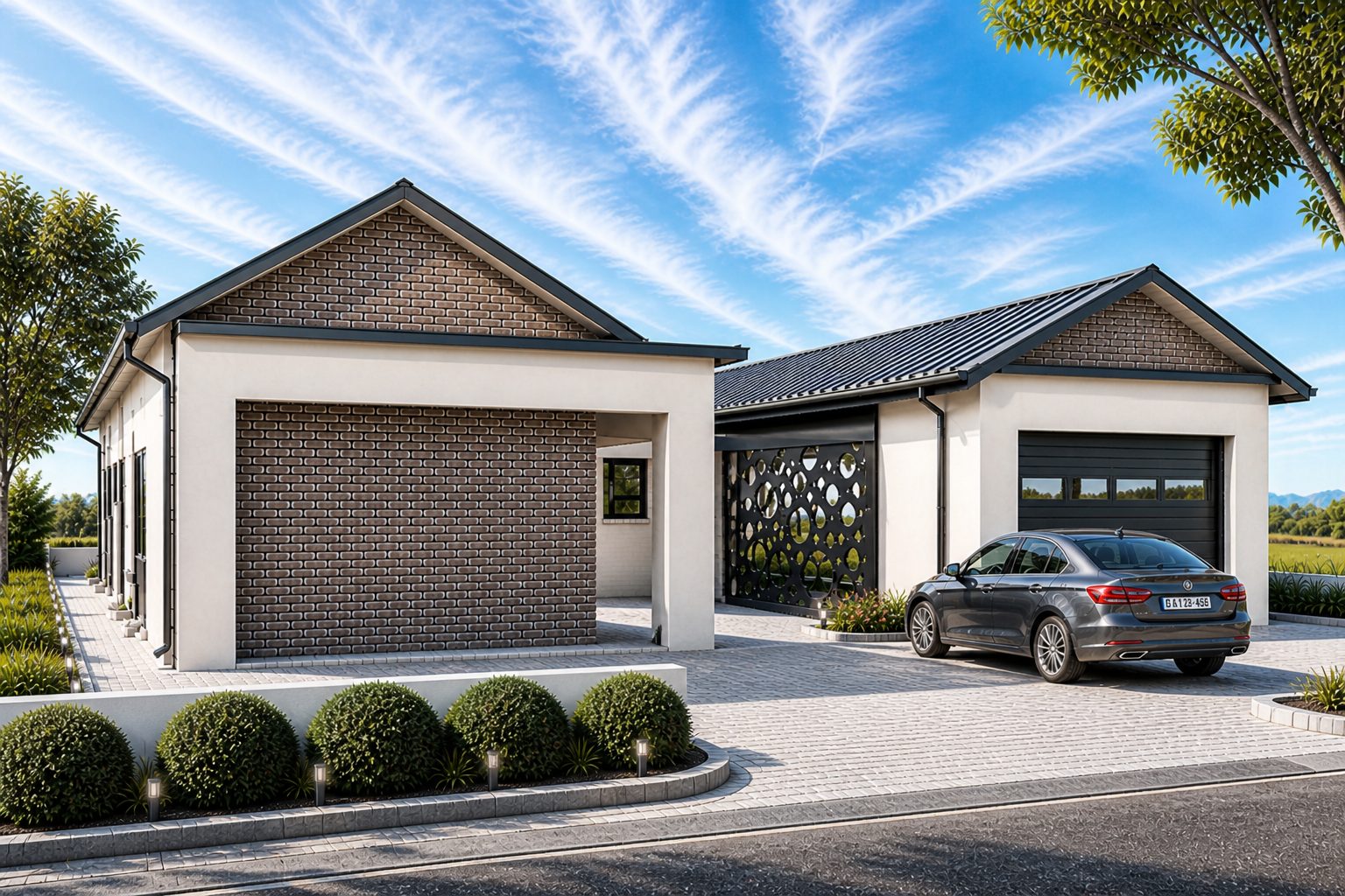 Brick Privacy Screen House — cover image