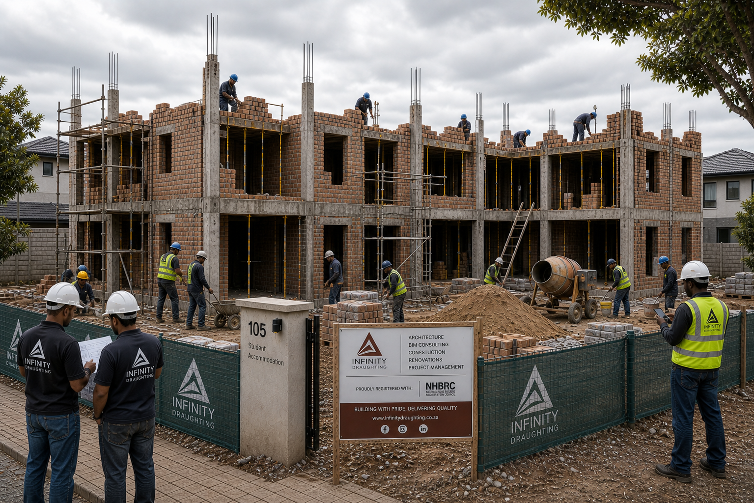 Construction site coordination